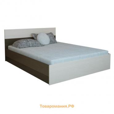 Кровать двуспальная "Юнона", 1400х2000, Венге/Дуб
