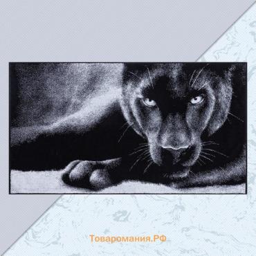 Полотенце махровое  "Пантера" 70х130 см, 100% хлопок, 420 гр/м2