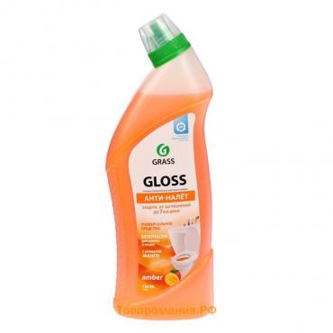 Чистящее средство Grass Gloss, Amber, "Анти-налет", гель, для ванной комнаты, туалета 750 мл
