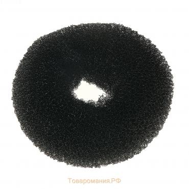 Валик-резинка для создания пучка, 4,5х10 см, чёрный
