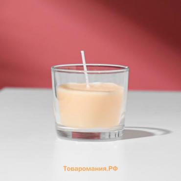 Свеча ароматическая в стакане АЛАНИЯ "Пряное яблоко", 5,5 см