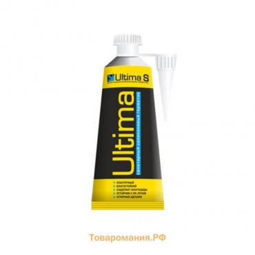 Герметик ULTIMA S, силиконовый, санитарный, бесцветный, 80 мл