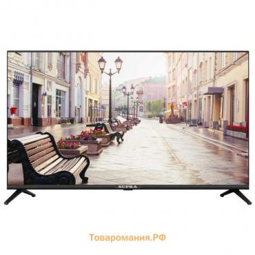 Телевизор Supra STV-LC40LT00100F, 40", 1080р, DVB-T/T2/C, 3 HDMI, 2 USB, черный