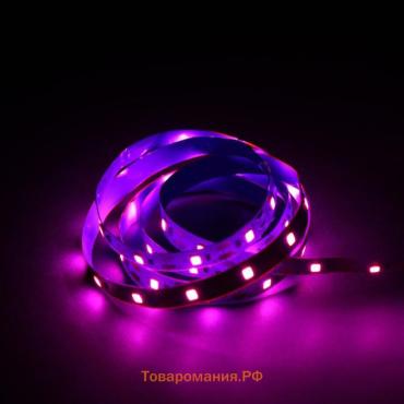 Фитолента для растений Lighting, светодиодная, 6.2 Вт, 1 м, IP20, 5 В, 60 LED/м, USB, SMD5050, мультиспектральная