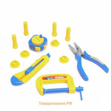 Игровой набор инструментов, Синий трактор, 12 предметов