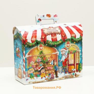 Подарочная коробка "Новогодняя кондитерская" 25 х 9 х 19,5 см,