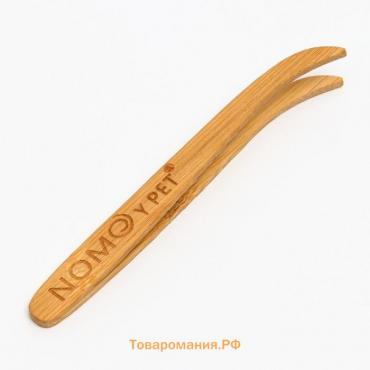 Пинцет для террариума NomoyPet из бамбука, изогнутый, 16,5 см