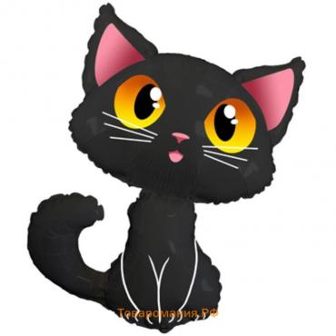 Шар фольгированный 36" «Кот чёрный», фигура