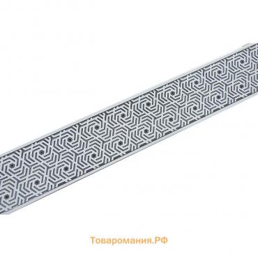 Декоративная планка «Арабеска», длина 450 см, ширина 7 см, цвет белый с чёрным