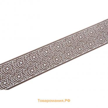 Декоративная планка «Арабеска», длина 300 см, ширина 7 см, цвет кофе