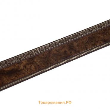Декоративная планка «Есенин», длина 200 см, ширина 7 см, цвет золото/карельская берёза