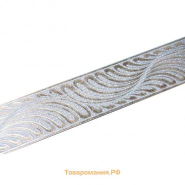 Декоративная планка «Жар-Птица», длина 450 см, ширина 7 см, цвет платина