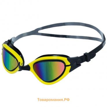 Очки для плавания Atemi N5301, силикон, цвет чёрный/жёлтый