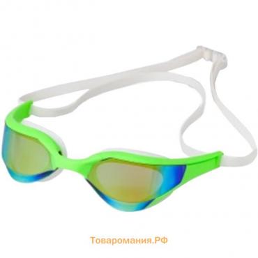 Очки для плавания Atemi N604M, силикон, цвет салатовый