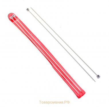 Спицы для вязания, прямые, с тефлоновым покрытием, d = 3 мм, 35 см, 2 шт