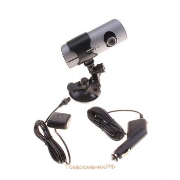 Видеорегистратор 2 камеры с GPS, HD 1280×480P, TFT 2.7, обзор 132°