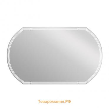 Зеркало Cersanit LED 090 Design 100x60 см, с подсветкой, с антизапотеванием, овальное