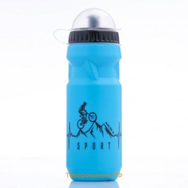 Бутылка для воды велосипедная, 650 мл, "Мастер К.",  микс
