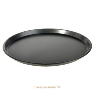 Форма для пиццы «Жаклин», d=29 см, антипригарное покрытие, цвет чёрный