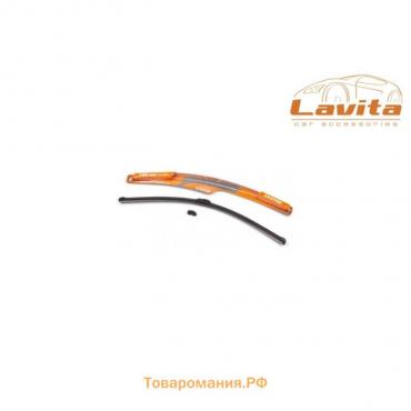 Щетка стеклоочистителя Lavita, 28"/ 700 мм, бескаркасная, универсальный адаптер