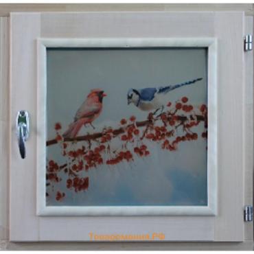 Окно «Зима», 30 × 40 см, однокамерный стеклопакет, уплотнитель