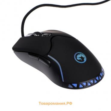 Мышь MARVO M359, игровая, проводная, подсветка, 3200 dpi, USB, чёрная