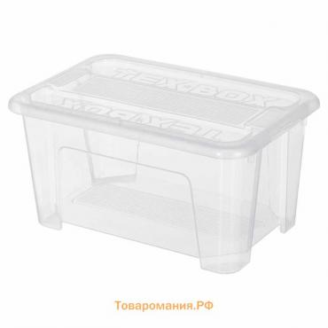 Ящик универсальный TEX-BOX, 4,5 л., бесцветный, 28х18,3х14 см