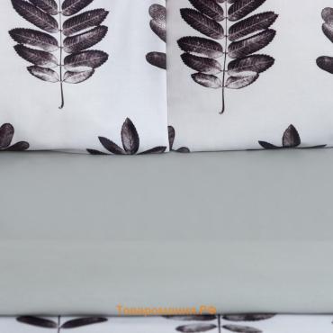 Постельное бельё "" дуэт Natural print 143х215 см - 2 шт, 220х240 см, 50х70 см -2 шт, мако-сатин