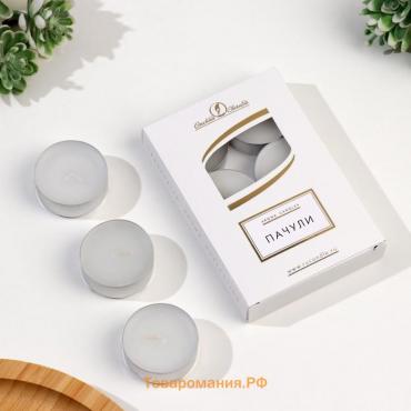 Набор свечей чайных ароматизированных "Пачули", 6 шт, 12 гр