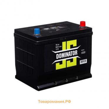 Аккумулятор Dominator Asia 70 А/ч, 500 А, 260х173х225, обратная полярность