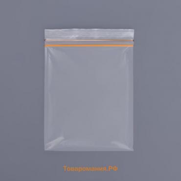 Пакет zip lock с двойным замком, "ЭКСТРА", 12 х 17 см, 50 мкм