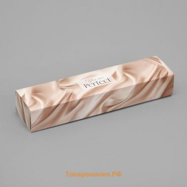 Коробка для конфет, кондитерская упаковка, 5 ячеек, «Ткань», 5 х 21 х 3.3 см