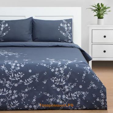 Постельное бельё  2 сп Floral print, 175х215 см, 200х220 см, 50х70 см -2 шт, поплин